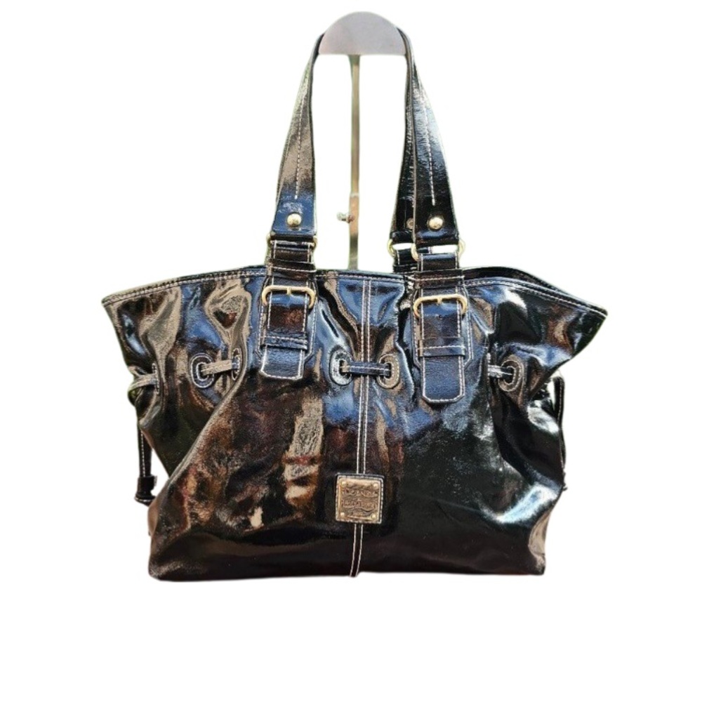 Dooney and Bourke Patent Leather Shoulder Bag Chiara Bag